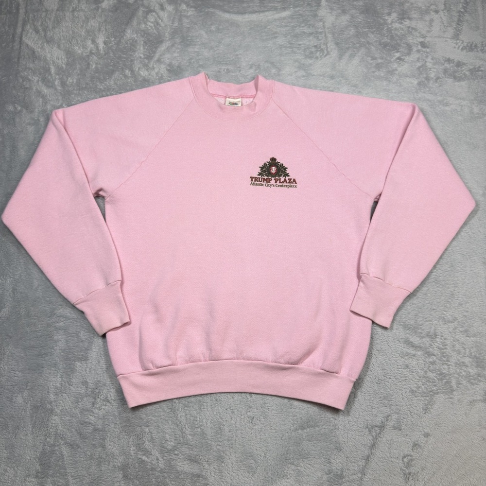 Vintage‎ Trump Plaza Sweatshirt Large Fruit of the Loom Casino Atlantic City USA